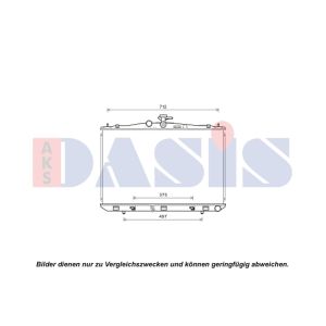 Raffreddatore motore AKS DASIS 210261N