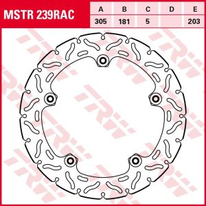 Disco de travão TRW MSTR239RAC, 1 Peça