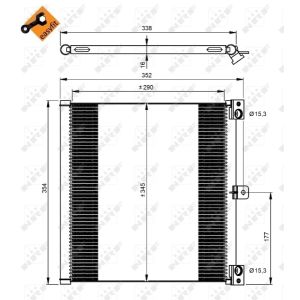 Condensatore, climatizzatore EASY FIT NRF 350203