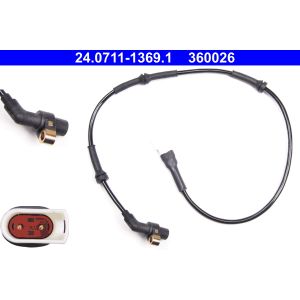 Sensor de velocidad, ABS ATE 24.0711-1369.1