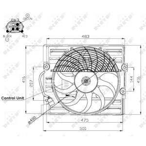 Ventilador, refrigeración de motor NRF 47481