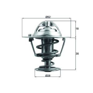Termóstato MAHLE TX 184 78D