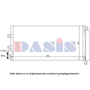 Kondensator, Klimaanlage AKS DASIS 082046N