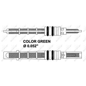 Valvola di espansione, impianto di climatizzazione NRF 38353