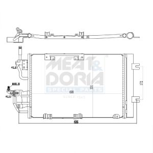 Condenseur (climatisation) MEAT & DORIA 991011
