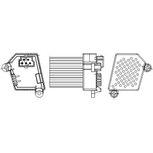 Résistance, pulseur d'air habitacle MAHLE ABR 33 000S