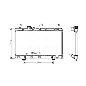Arrefecedor do motor AVA COOLING TO2241