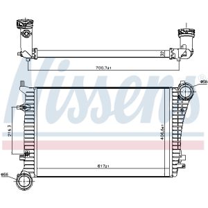 Ladeluftkühler NISSENS 96619