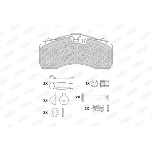 Remblok set, schijfrem BERAL BCV29287TK