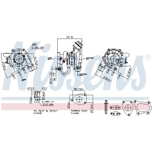 Turboahdin, ahtaminen NISSENS 93233