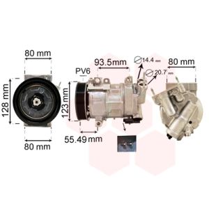 Compressor, ar condicionado VAN WEZEL 4000K315