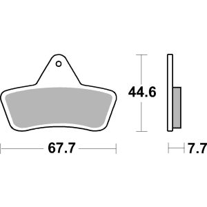 Bremsbelagsatz, ohne Straßenzulassung BREMBO 07GR54SX