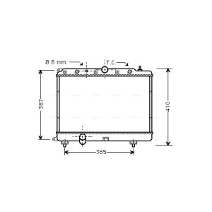 Arrefecedor do motor AVA COOLING AU2154