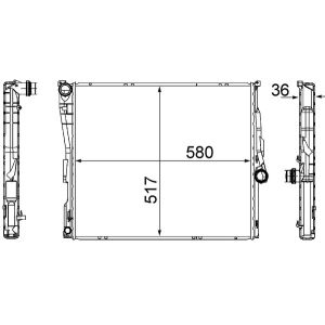Arrefecedor do motor MAHLE CR 1393 000S