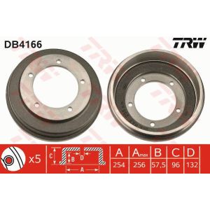 Bremstrommel TRW DB4166