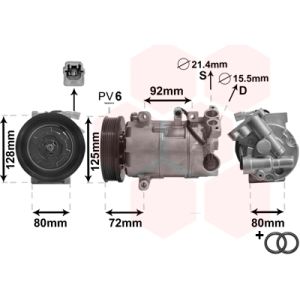 Compressor, ar condicionado VAN WEZEL 4300K489