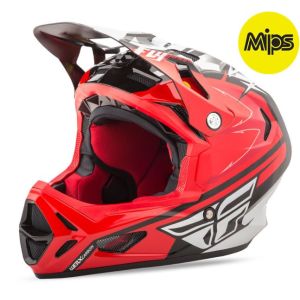 Casco FLY MTB WERX (Mips) RIVAL Rot, Schwarz, weiß, Talla M