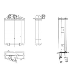 Scambiatore di calore, riscaldamento interno EASY FIT NRF 54415