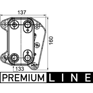 Radiateur d'huile BEHR MAHLE CLC 104 000P