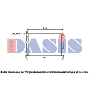 Raffreddatore motore AKS DASIS 110103N