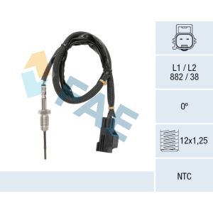 Sensor de temperatura dos gases de escape FAE 68633