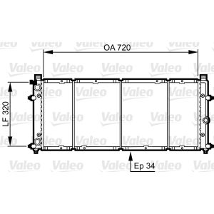 Arrefecedor do motor VALEO 731411