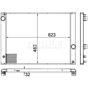 Kühler, Motorkühlung MAHLE CR 1682 000P