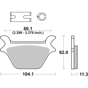 Bremsbelagsatz, ohne Straßenzulassung BREMBO 07HD1011