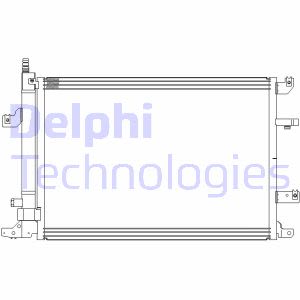 Condensador, aire acondicionado DELPHI CF20316