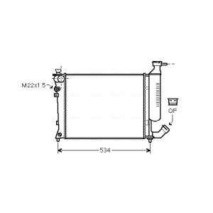Arrefecedor do motor AVA COOLING CNA2154