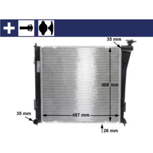 Arrefecedor do motor MAHLE CR 848 000S