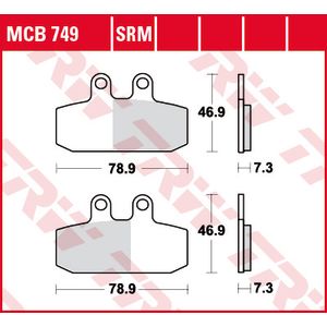 Juego de pastillas de freno TRW MCB749SRM