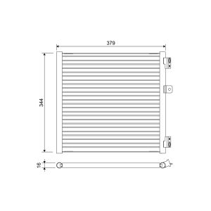 Condensatore, impianto di climatizzazione VALEO 822660