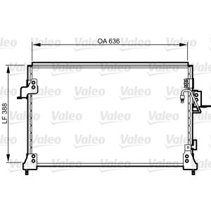 Condensador, aire acondicionado VALEO 818025