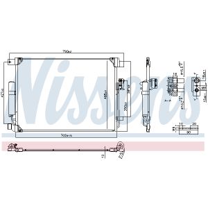 Condensator, airconditioning NISSENS NIS 941208