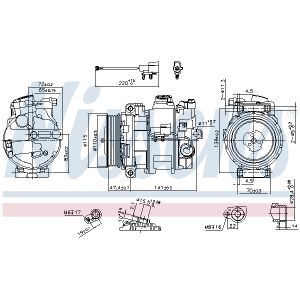 Klimakompressor NISSENS 890306