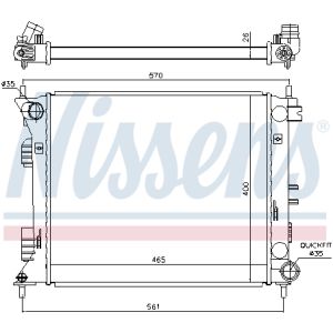 Radiador NISSENS NIS 675007