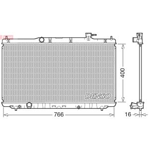 Arrefecedor do motor DENSO DRM40038