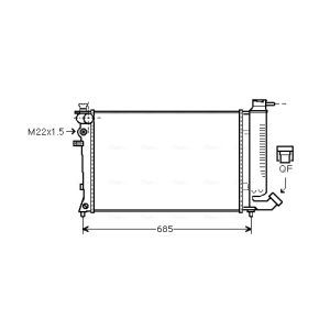 Arrefecedor do motor AVA COOLING CNA2135