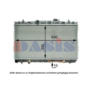 Arrefecedor do motor AKS DASIS 560051N