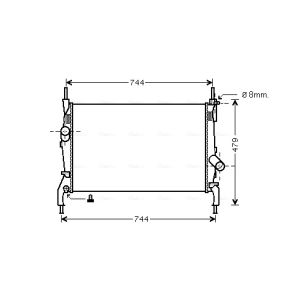 Arrefecedor do motor AVA COOLING FD2404