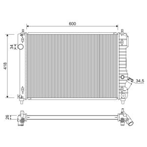Radiateur moteur VALEO 701276