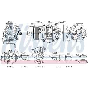 Compresor, aire acondicionado NISSENS 891069