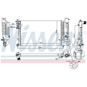 Radiatore, raffreddamento motore NISSENS 63578A