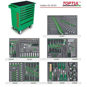 Chariot à outils avec équipement TOPTUL GE-26105