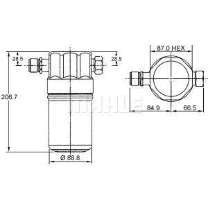 Trockner, Klimaanlage MAHLE AD 36 000S