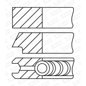 Kolbenring-Teilesatz GOETZE 08-449900-00