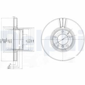 Disco de freno DELPHI BG9005