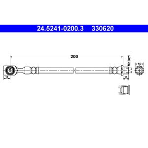 Bremsschlauch ATE 24.5241-0200.3