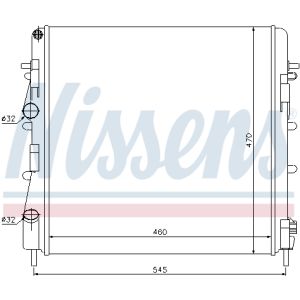 Radiatore, raffreddamento motore NISSENS 63763